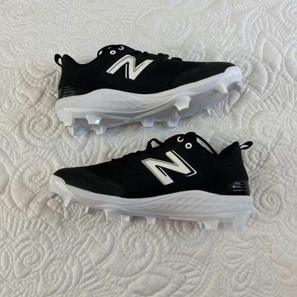 New Balance Baseball Cleats Men\'s 14 Fresh Foam 3000 V6 Shoe Black White main image 9